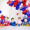 140-Piece Red, White & Blue Balloon Garland Arch Kit – Patriotic 4th of July, Memorial Day, Graduation & Birthday Party Decorations